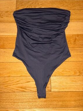 Meshki Gray Strapless Bodysuit